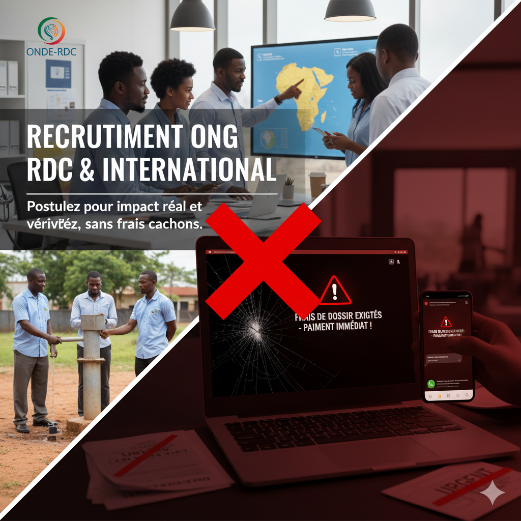 Recrutement ONG RDC & international : où trouver les offres fiables, comment postuler et réussir (guide complet)