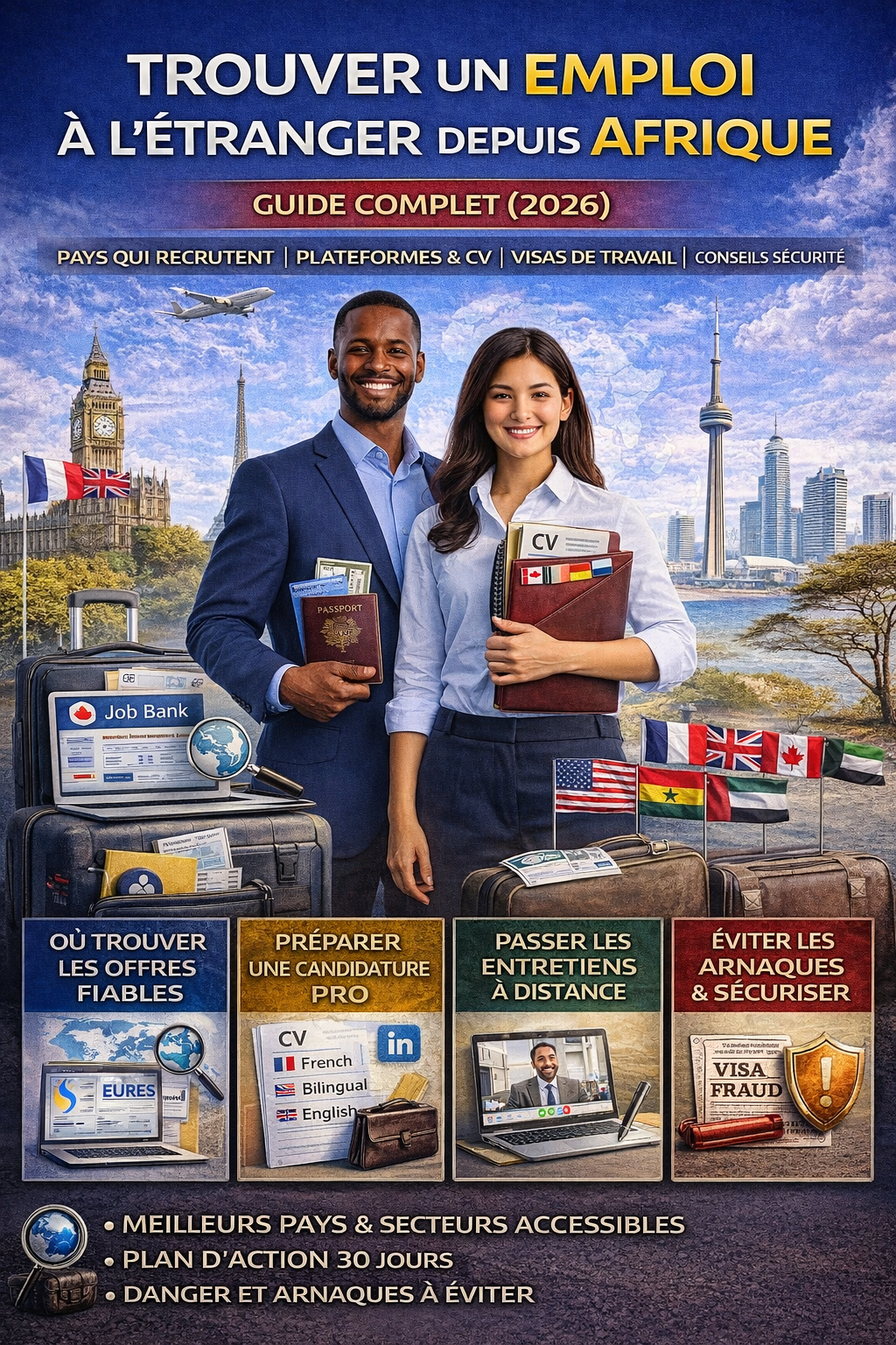 Trouver un emploi à l’étranger depuis l’Afrique : guide complet (2026)