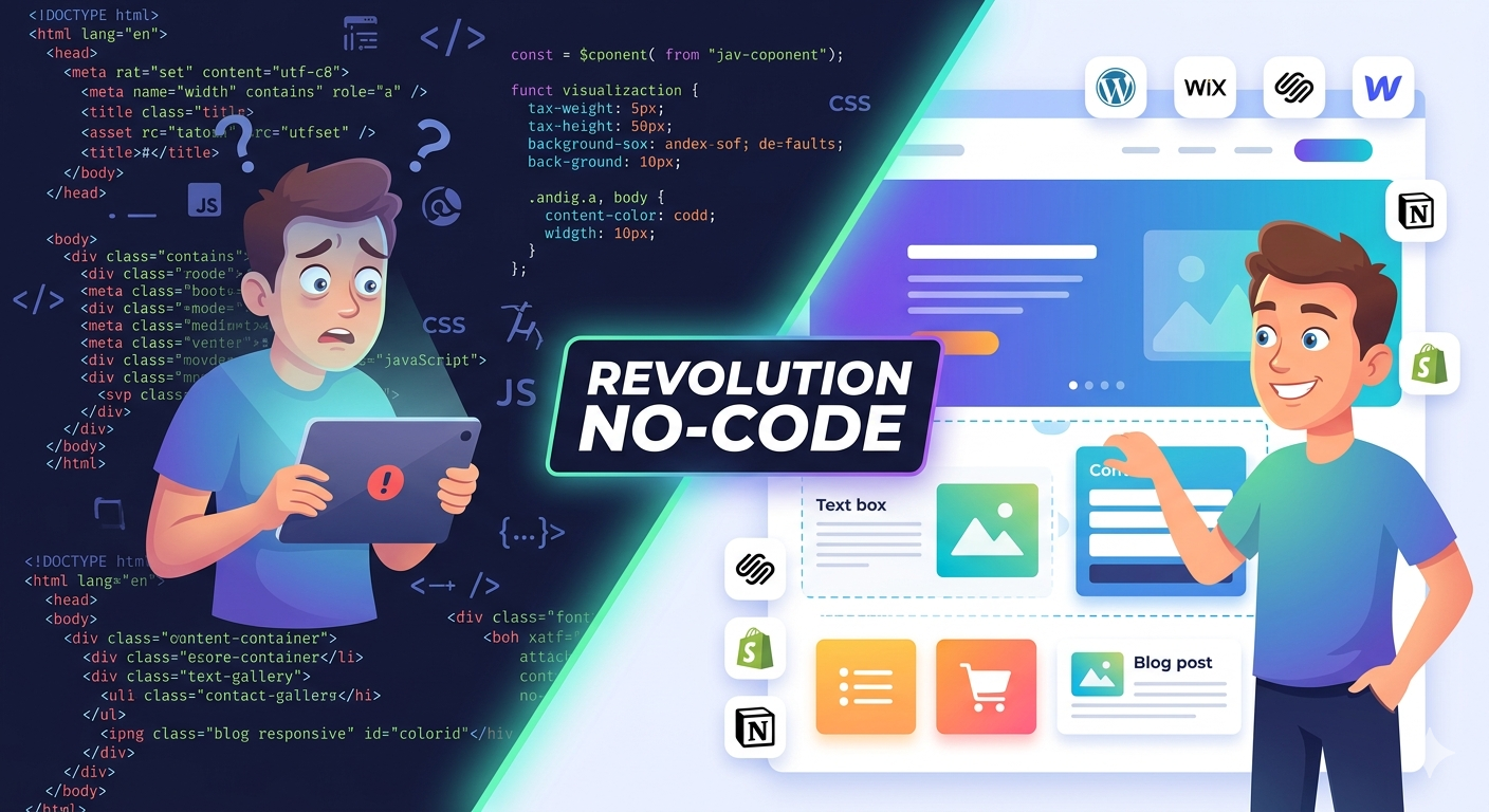 Les meilleurs outils pour créer un site sans code