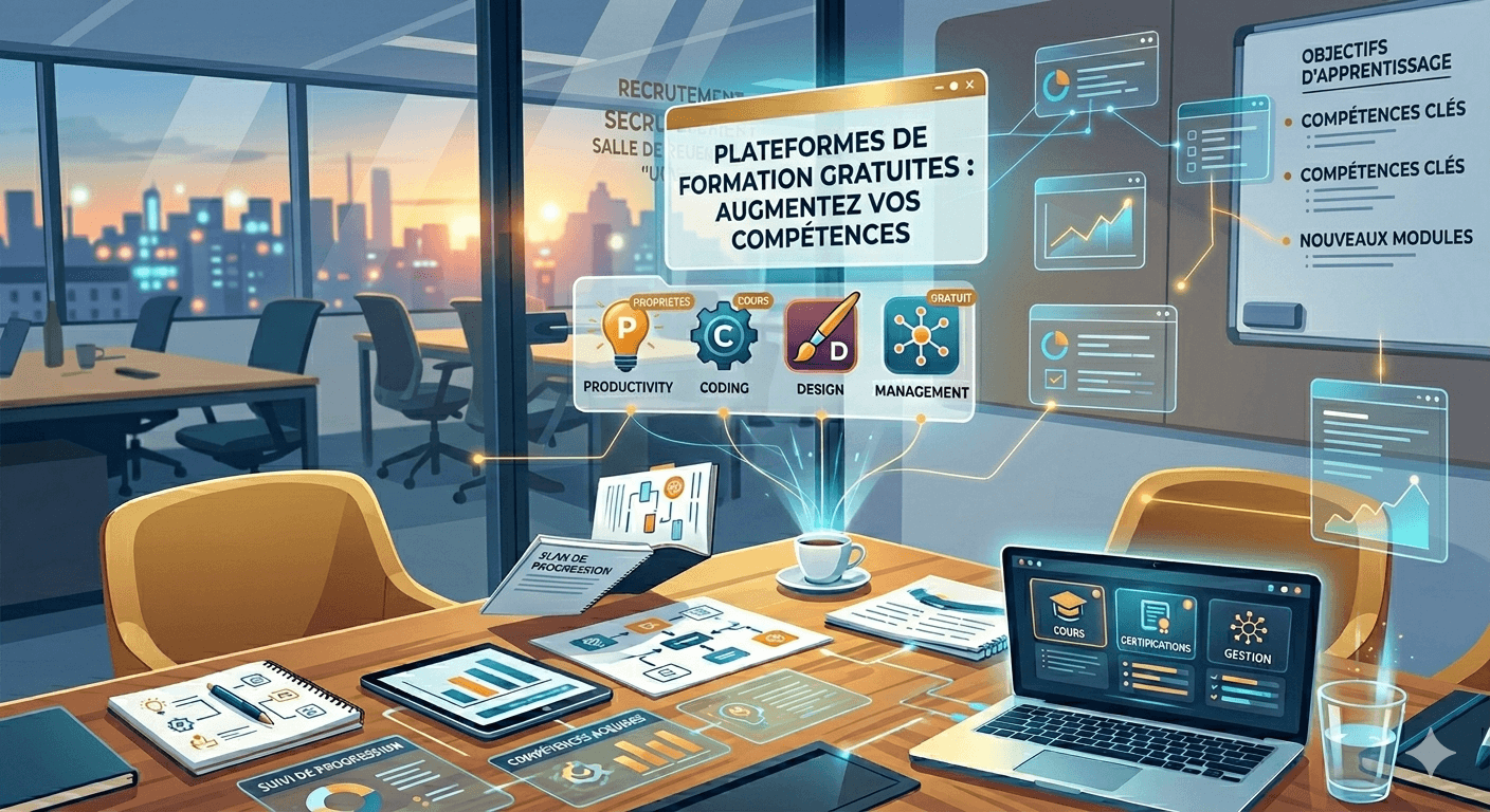 Les meilleures plateformes pour se former gratuitement et augmenter ses compétences